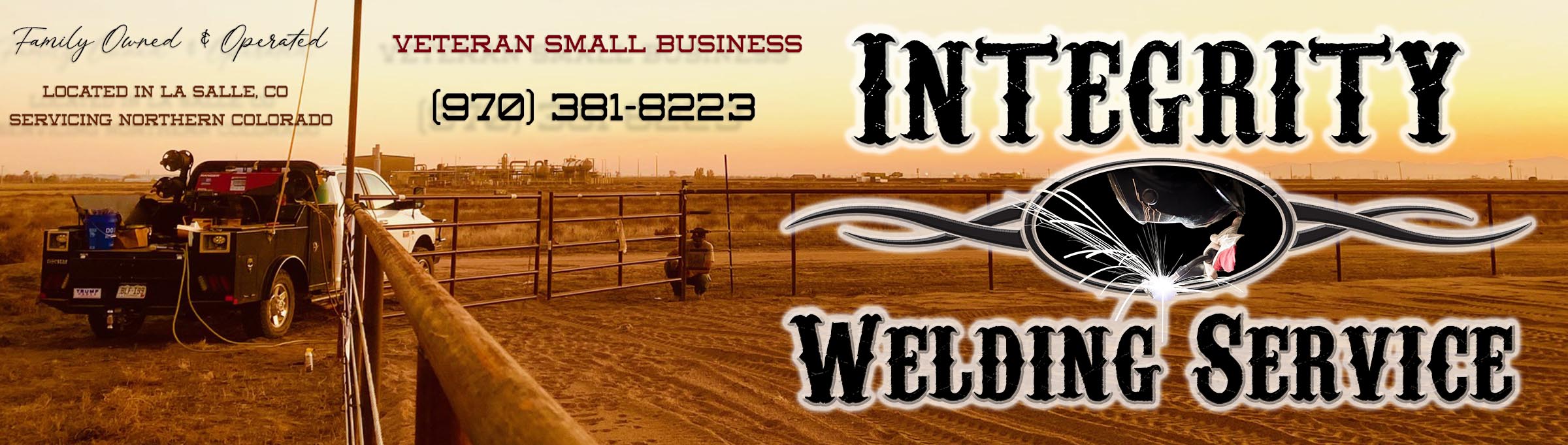 Integrity Welding Service LLC, Veteran Owned Small Business, Family Owned and Operated. Portable Welding, Fence Installation, and Repairs servicing the Northern Front Range of Colorado.